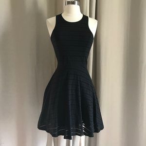 Aeropostale Black Eyelet Skater Dress S